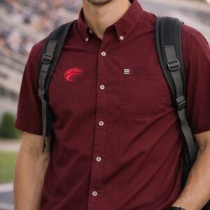 Adidas ULM men's button down shirt size large